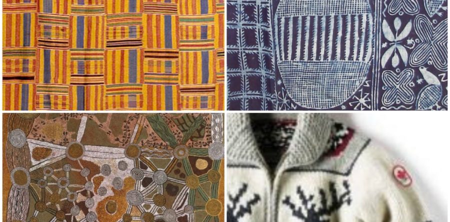 “Tiered or Differentiated Approach to Traditional Knowledge?” Coast Salish Cowichan Sweater, Ghana Kente, Nigeria Adire and Arnhem Bark Paintings